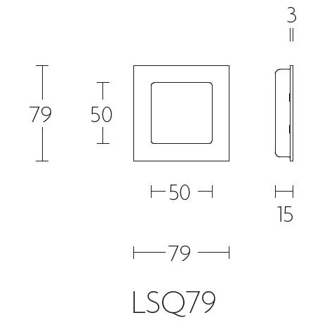 Formani schuifdeurkom LSQ79 roestvast staal detailfoto