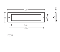 Formani TIMELESS F535 briefplaat messing ongelakt - productweergave