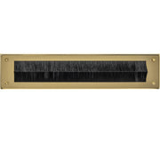 Intersteel tochtwering 340x76 mm rechthoek PVD messingkleur - vooraanzicht