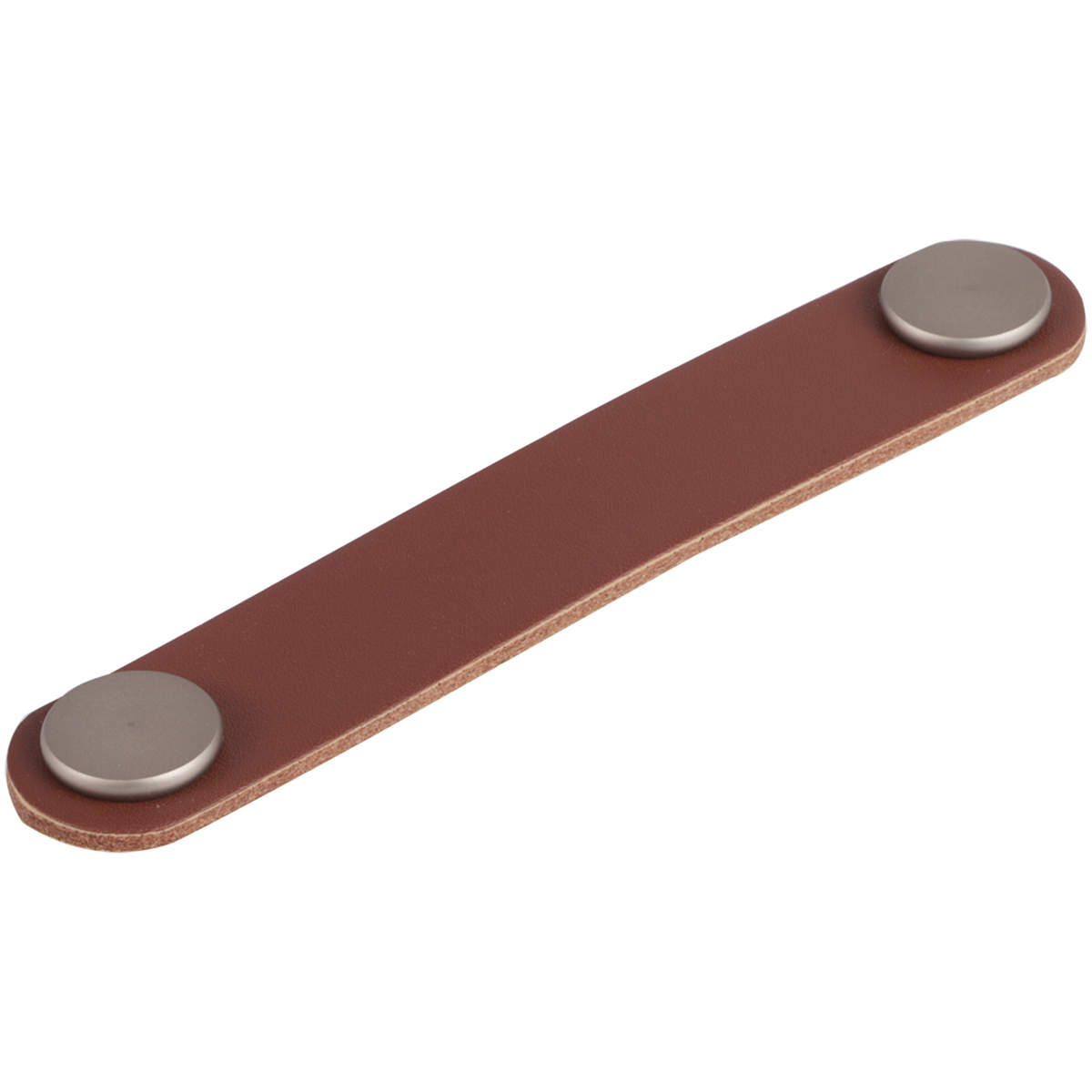 Differnz meubelgreep 128 mm cognac bruin - vooraanzicht