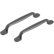 Differnz meubelgreep 128 mm gun metal – vooraanzicht