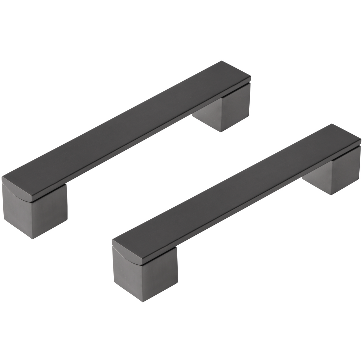 Differnz meubelgreep 128 mm gun metal – vooraanzicht