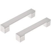 Differnz meubelgreep 128 mm mat chroom – vooraanzicht