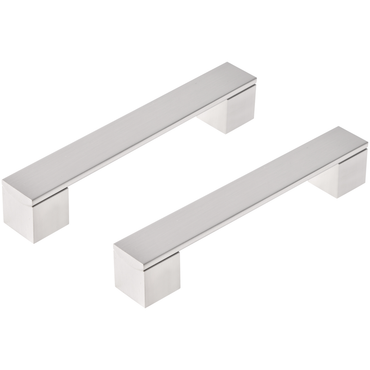 Differnz meubelgreep 128 mm mat chroom – vooraanzicht