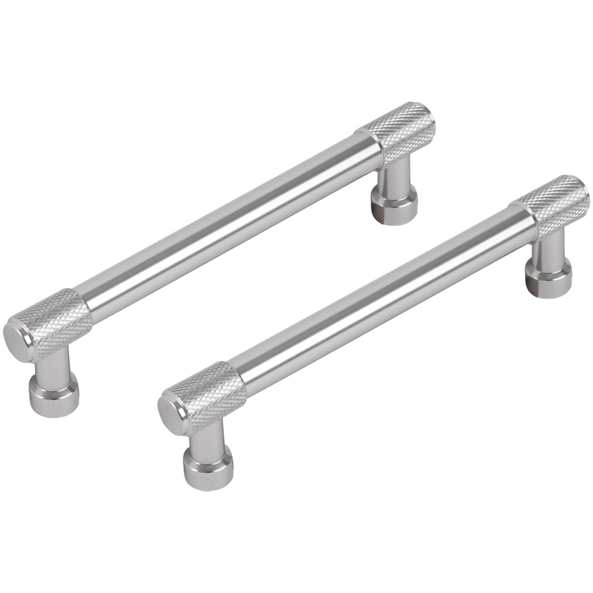 Differnz meubelgreep 128 mm mat chroom – vooraanzicht