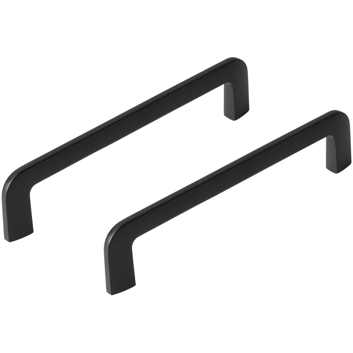 Differnz meubelgreep 128 mm mat zwart – vooraanzicht