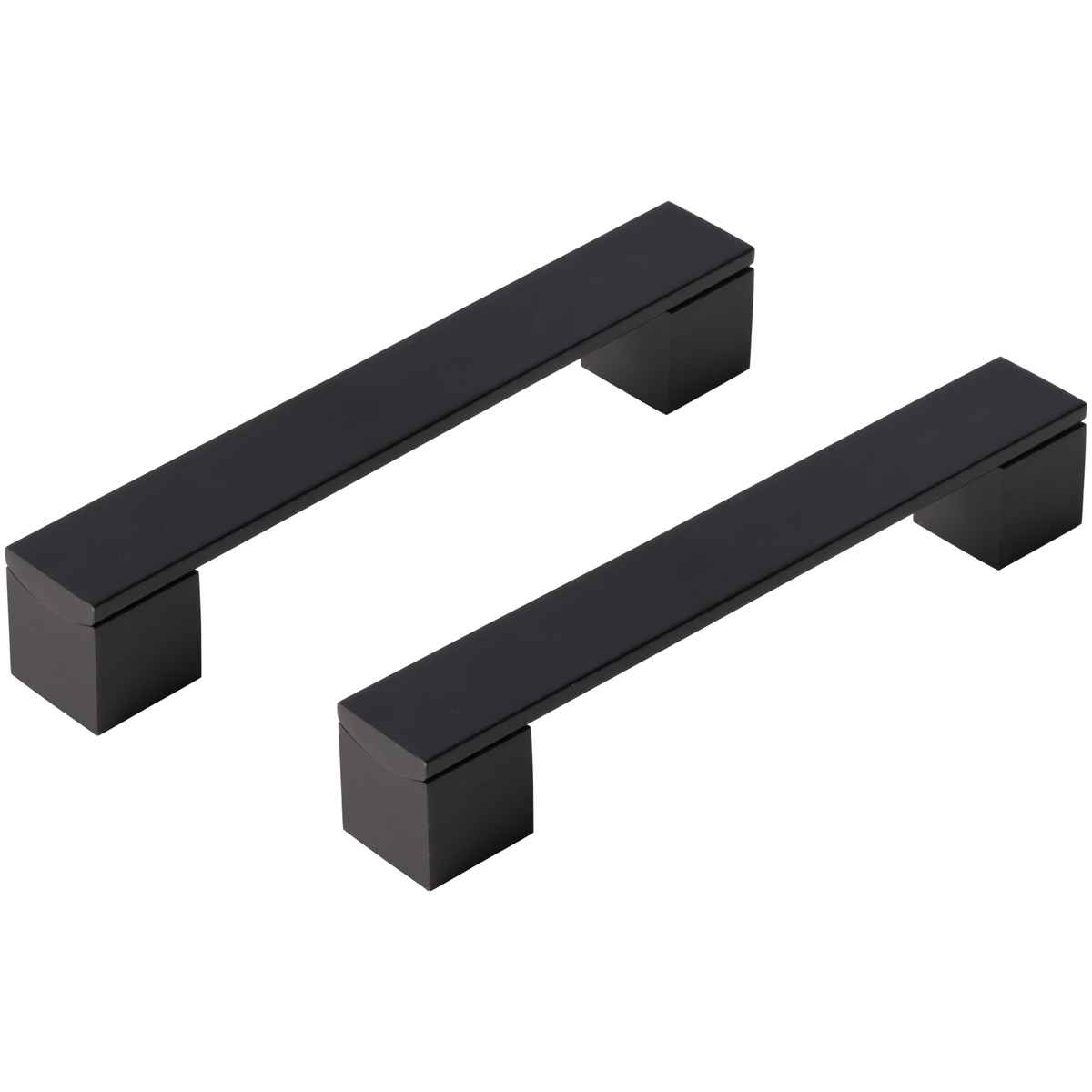Differnz meubelgreep 128 mm mat zwart – vooraanzicht