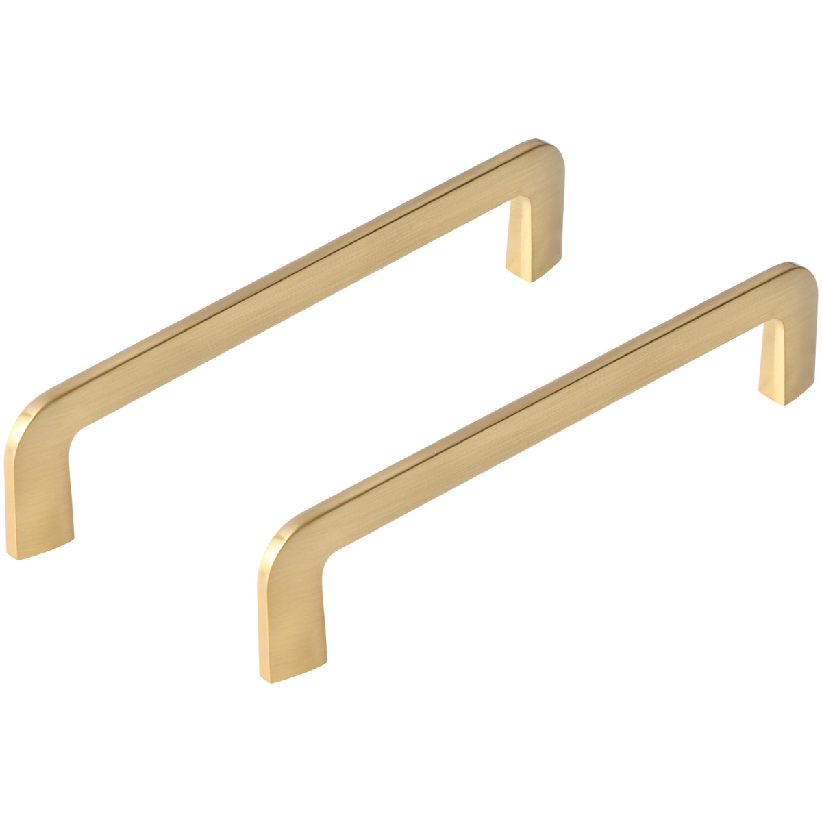 Differnz meubelgreep 160 mm goud – vooraanzicht
