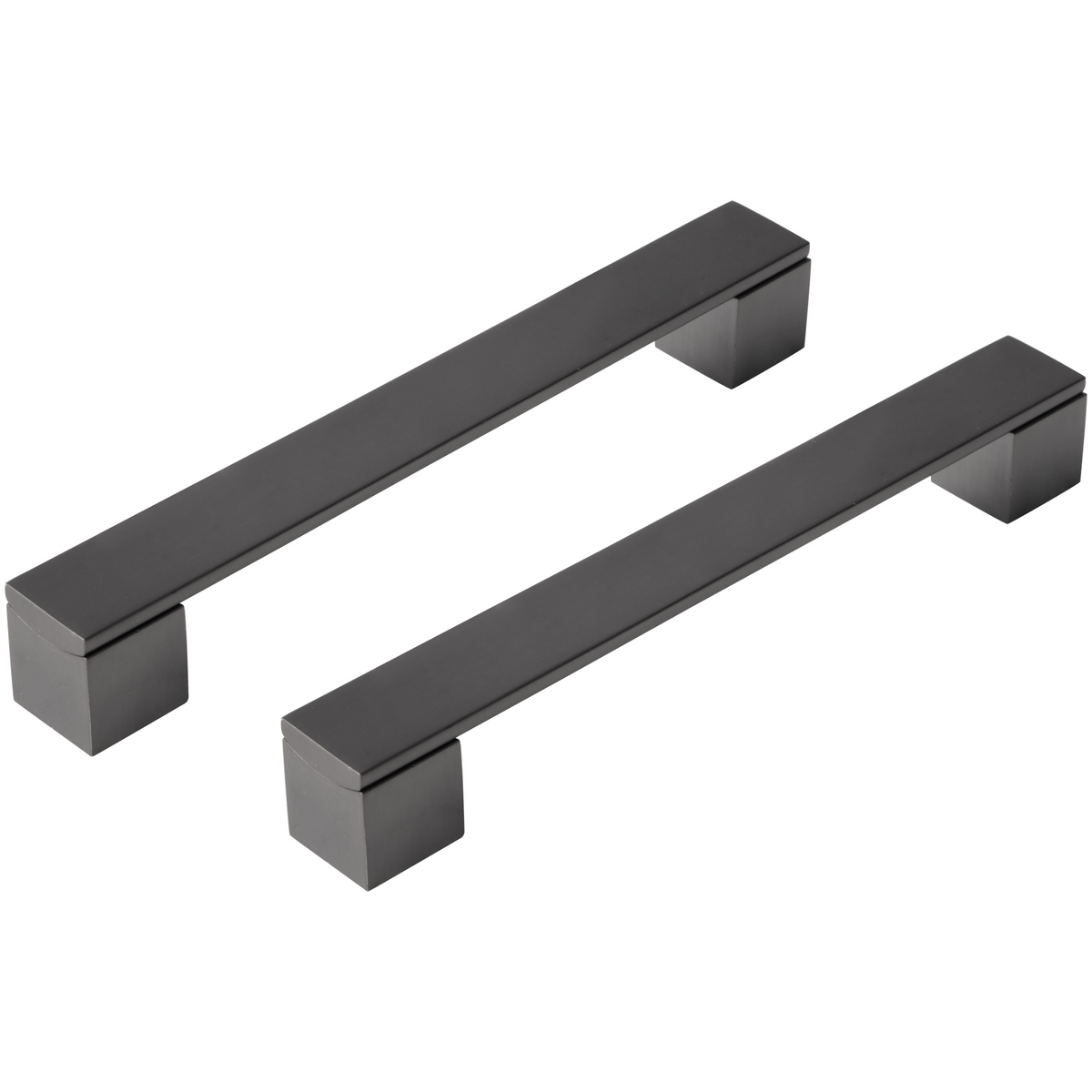 Differnz meubelgreep 160 mm gun metal – vooraanzicht