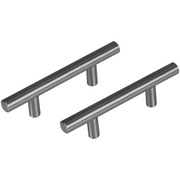 Differnz meubelgreep 64 mm gun metal - vooraanzicht