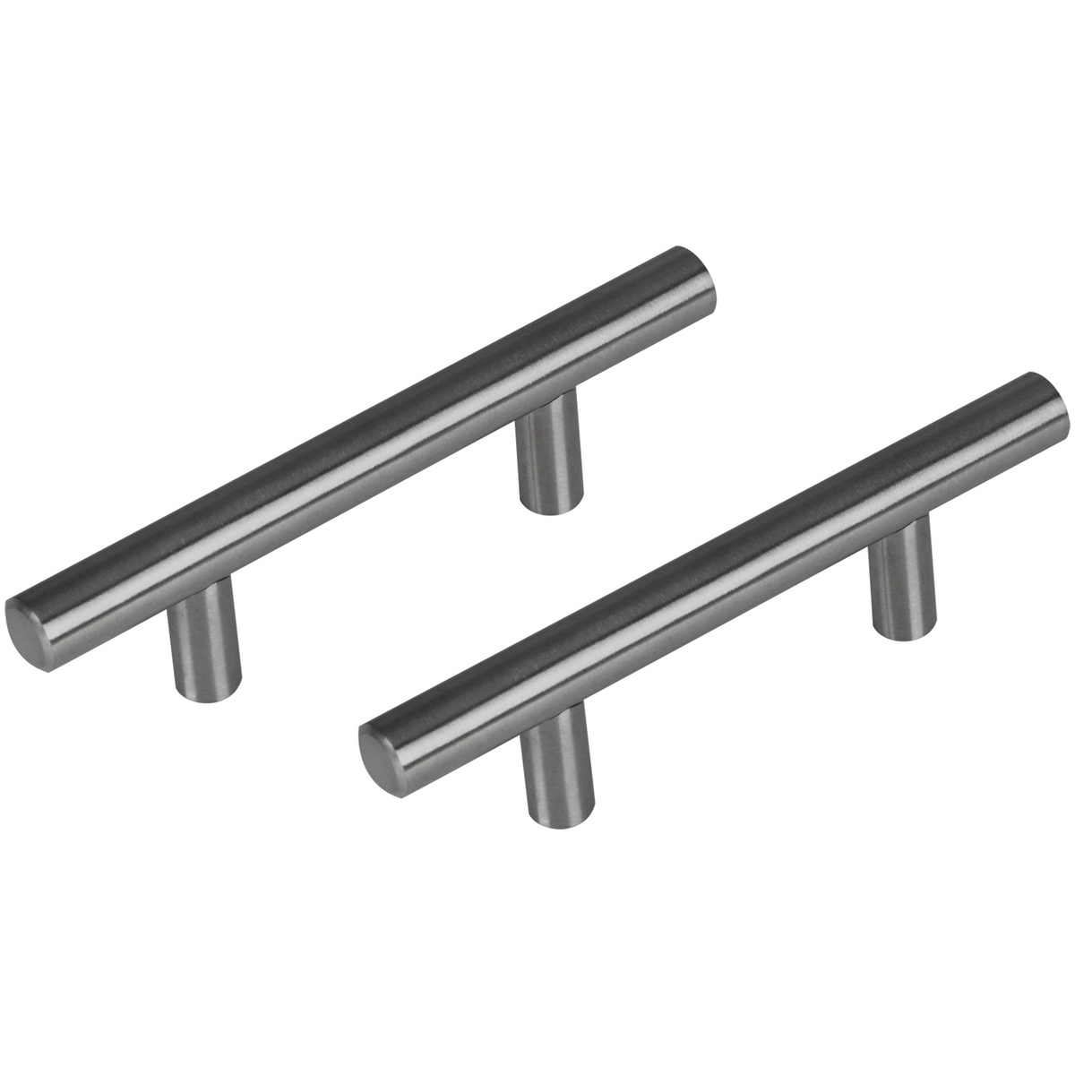 Differnz meubelgreep 64 mm gun metal - vooraanzicht