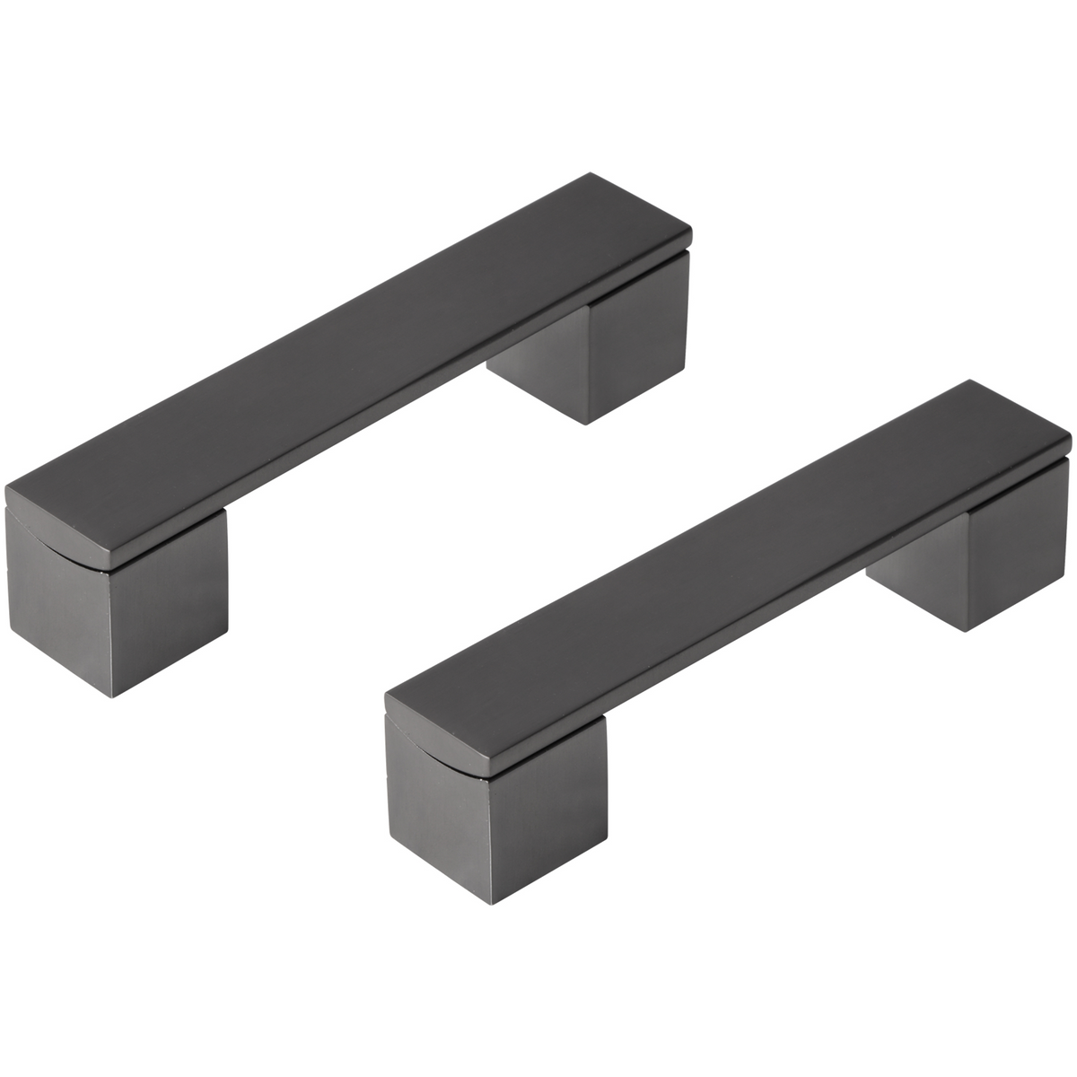 Differnz meubelgreep 96 mm gun metal – vooraanzicht