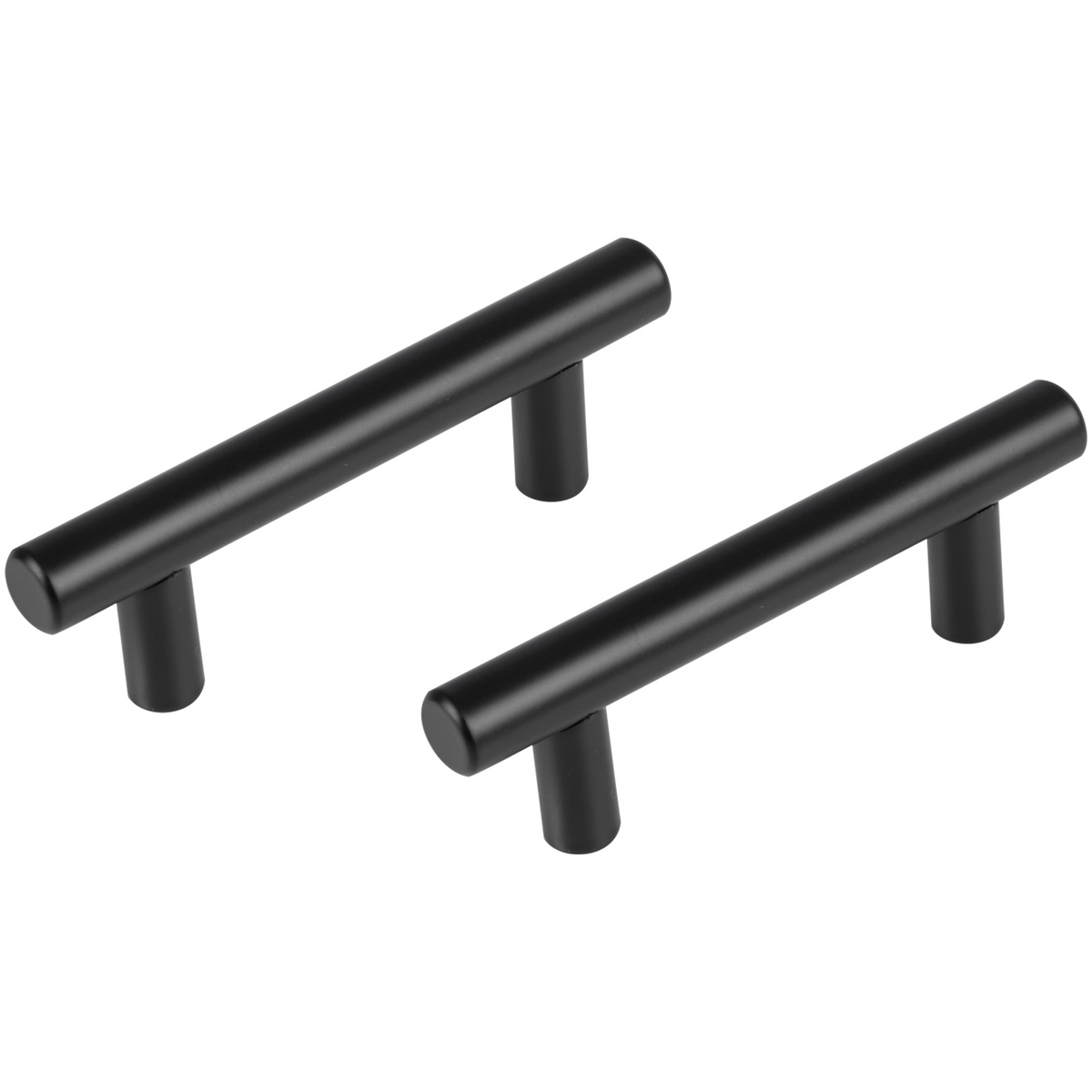 Differnz meubelgreep 96 mm mat zwart - vooraanzicht