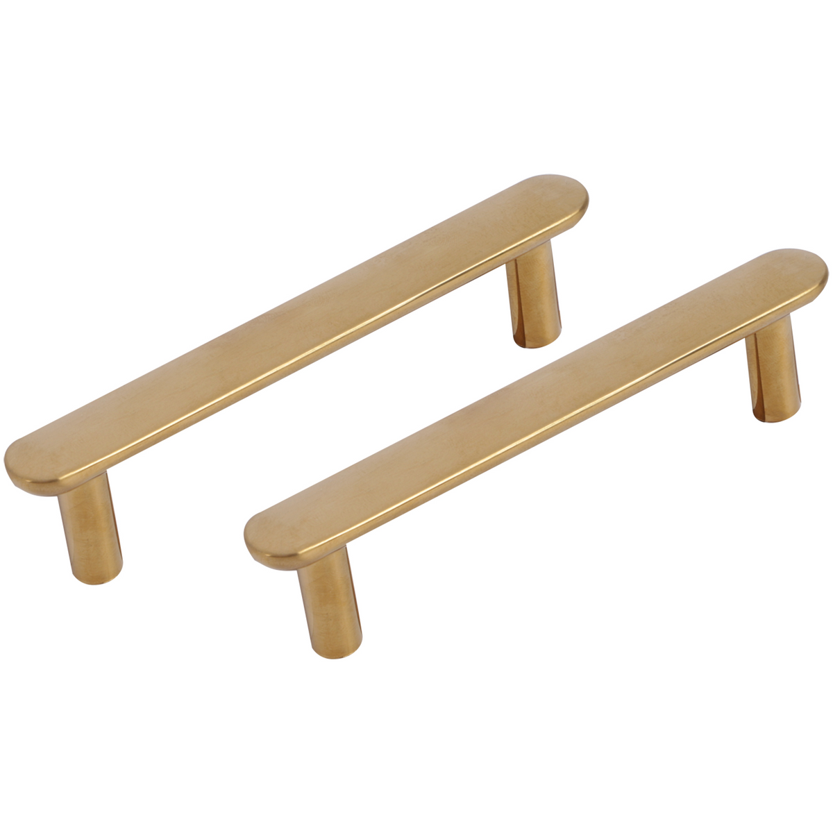 Differnz meubelgreep plat goud 96 mm – detail