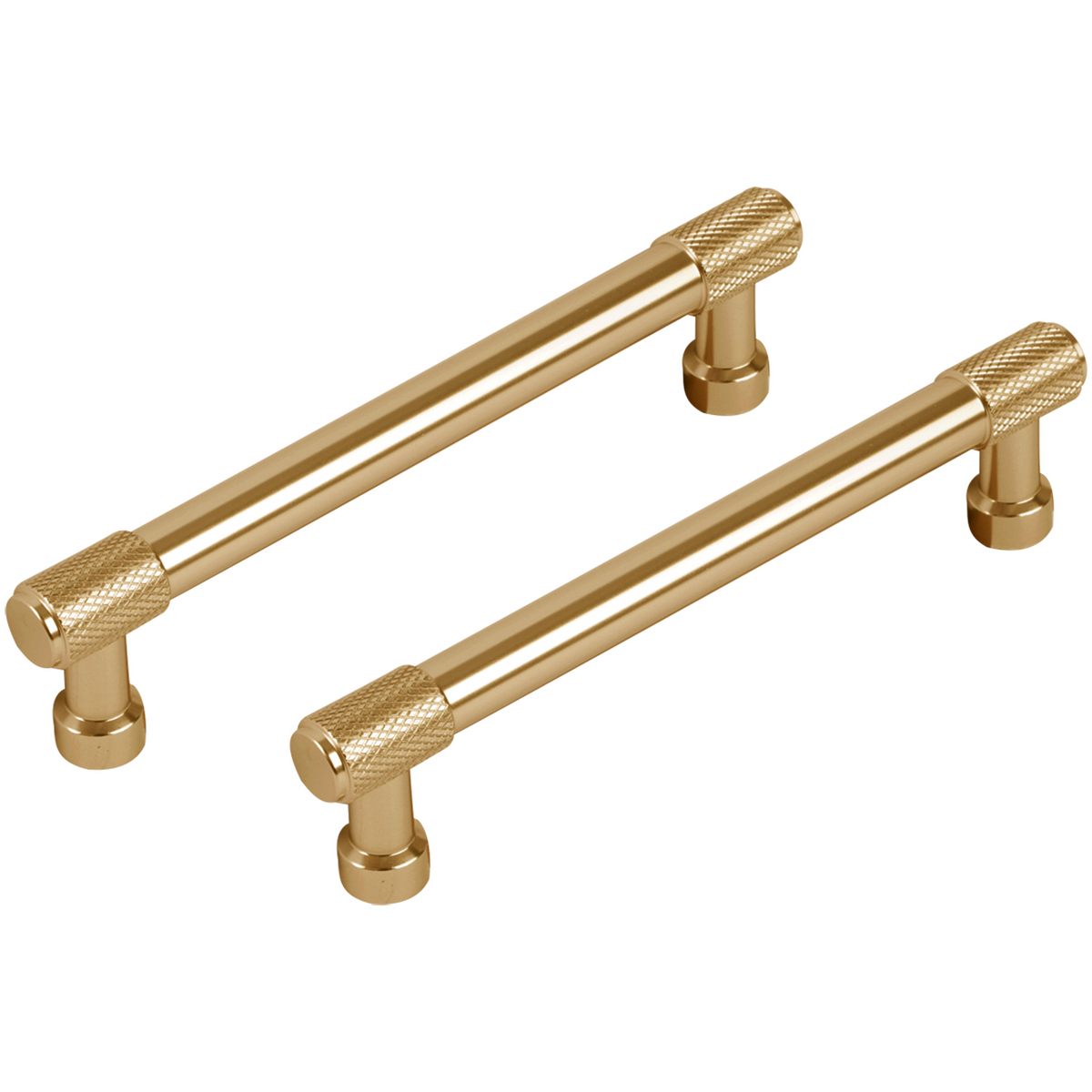 Differnz meubelgreep recht 128 mm goud – vooraanzicht