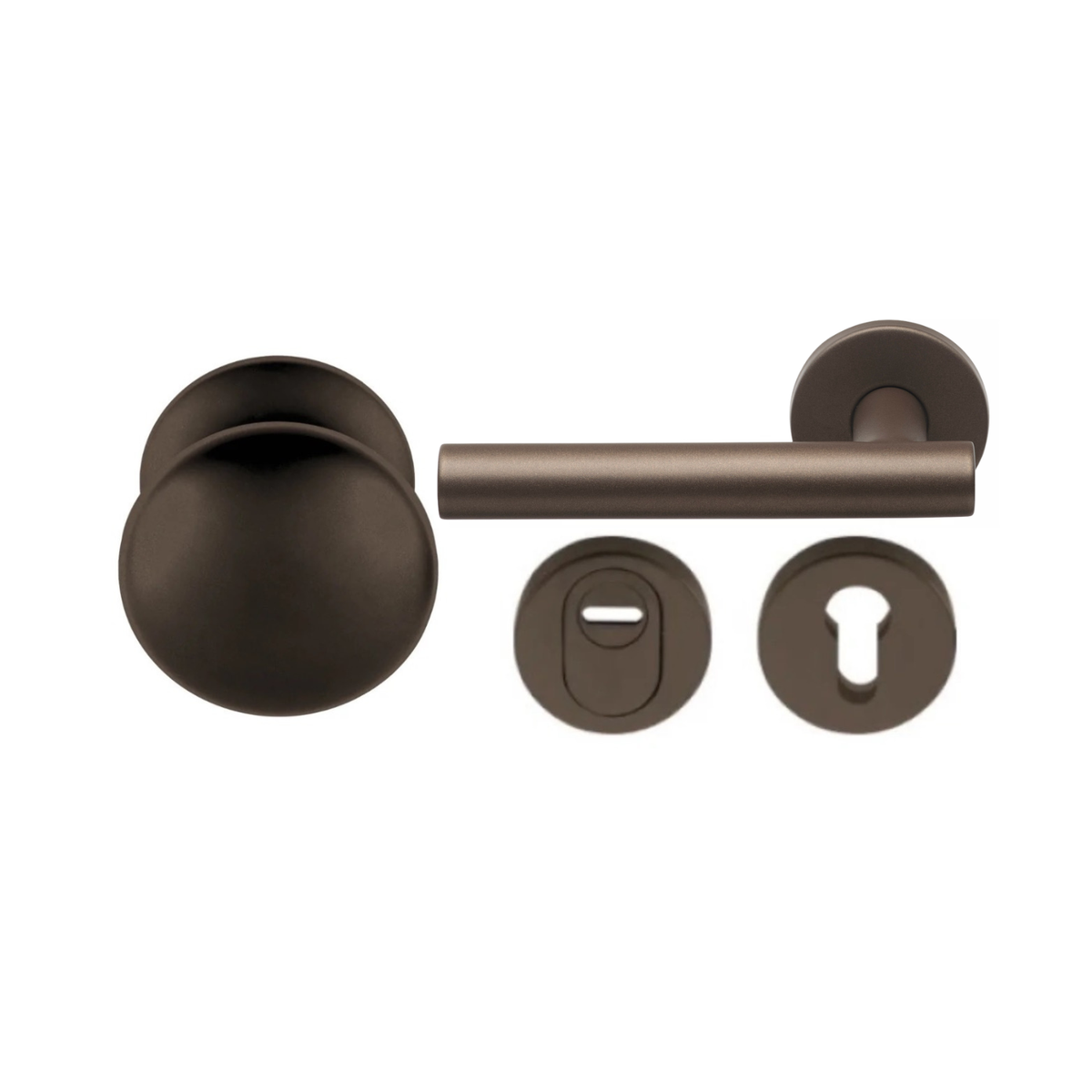 Formani voordeurset knop/kruk LB7-19 Brons – productweergave
