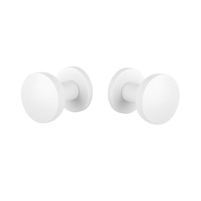 Aprile Ortica deurknop mat wit – zijaanzicht
