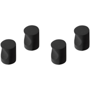 Differnz meubelknop cilinder 12 mm mat zwart – vooraanzicht