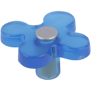 Differnz meubelknop Deco blauw – vooraanzicht