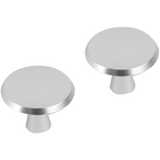 Differnz meubelknop rond 30 mm mat chroom – vooraanzicht