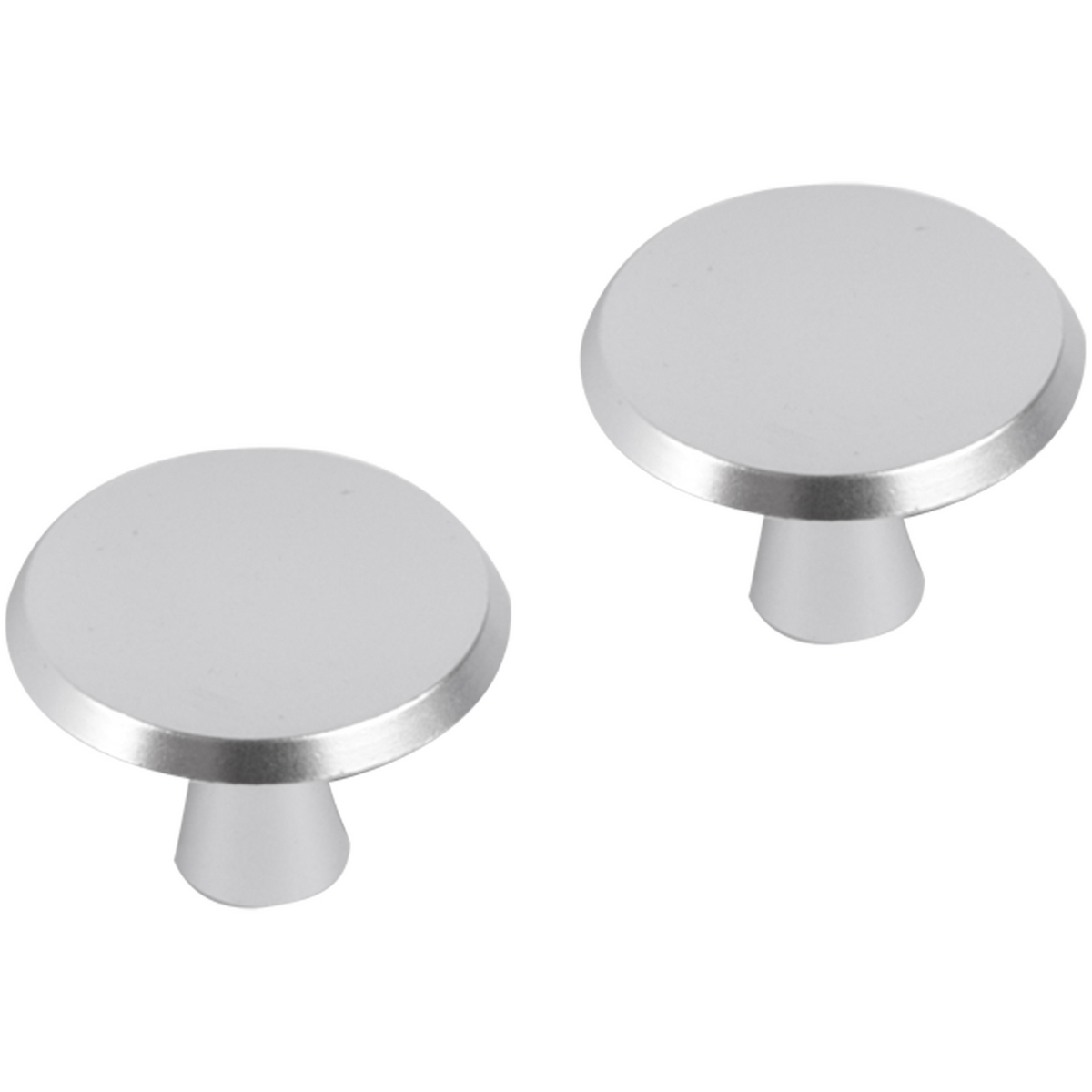 Differnz meubelknop rond 30 mm mat chroom – vooraanzicht