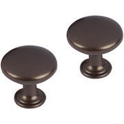 Differnz meubelknop rond-bol 30 mm brons – vooraanzicht