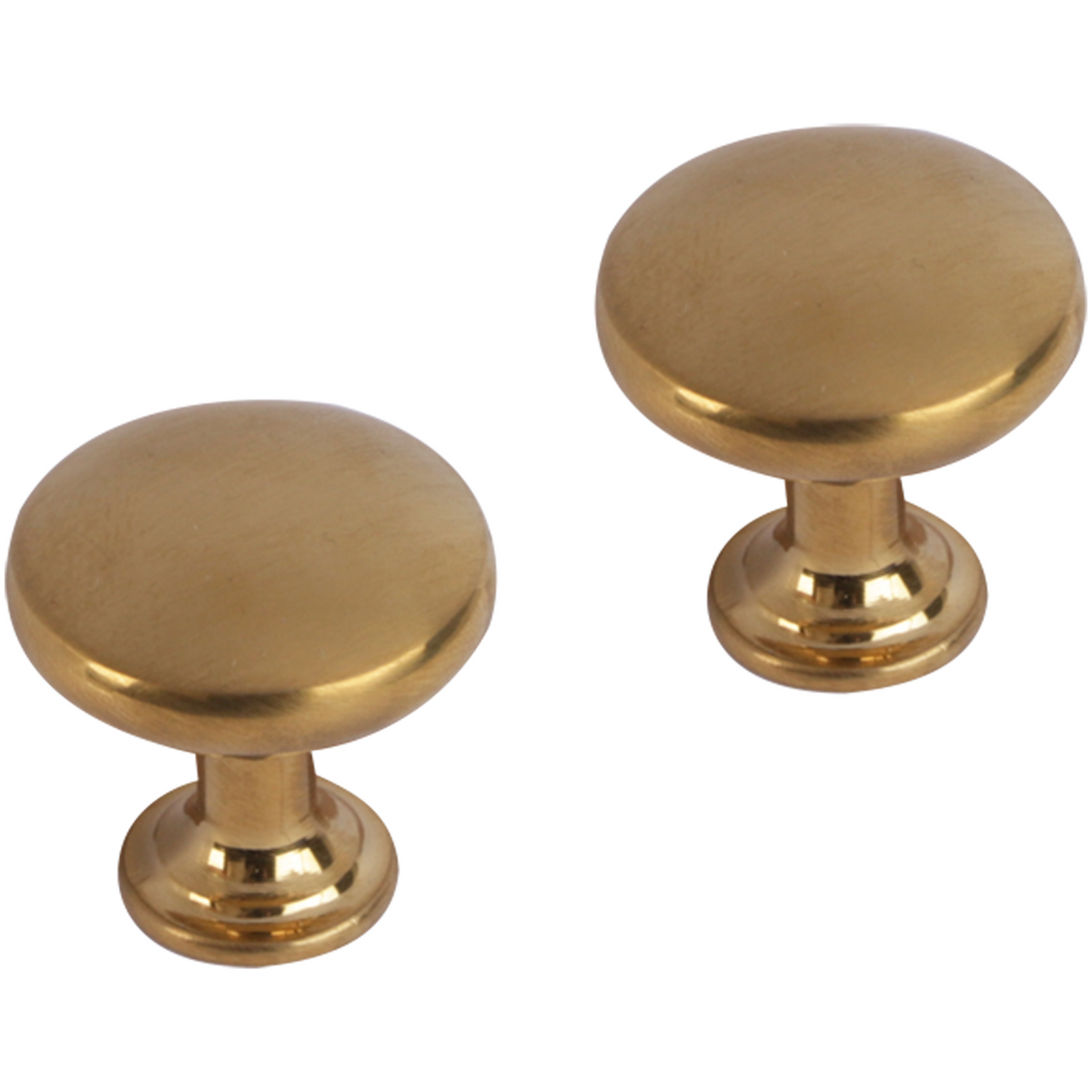 Differnz meubelknop rond-bol 30 mm goud – vooraanzicht