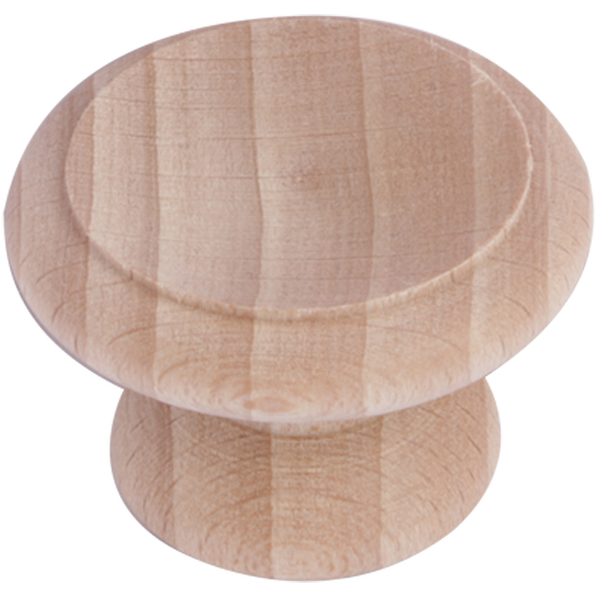 Differnz meubelknop rond hol beukenhout 40 mm – vooraanzicht
