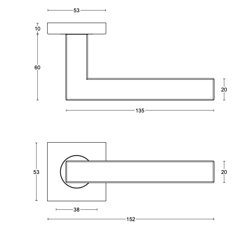 FORMANI Achterdeur Veiligheidsbeslag BSQ1 kruk/kruk Brons SKG3 – detail 3