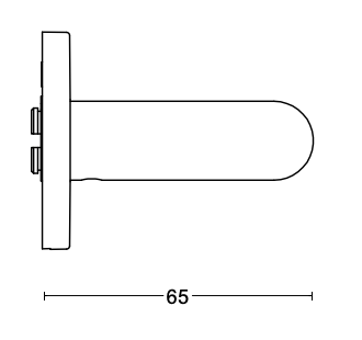 Formani achterdeur veiligheidsbeslag LB2-19 kruk/kruk brons SKG3 smalschild – detail 2