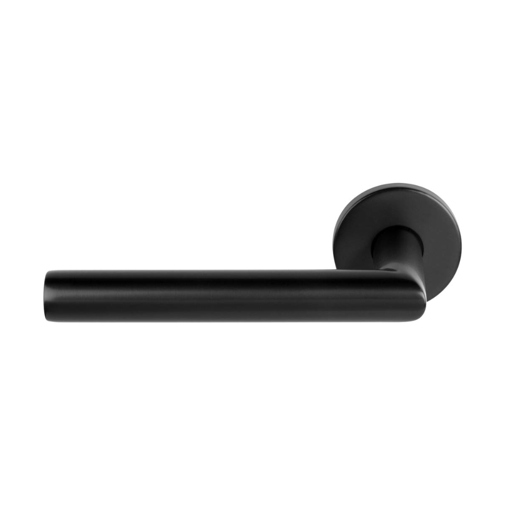 Formani BASICS LB2-19 gatdeel op ronde rozet zwart PVD – detail