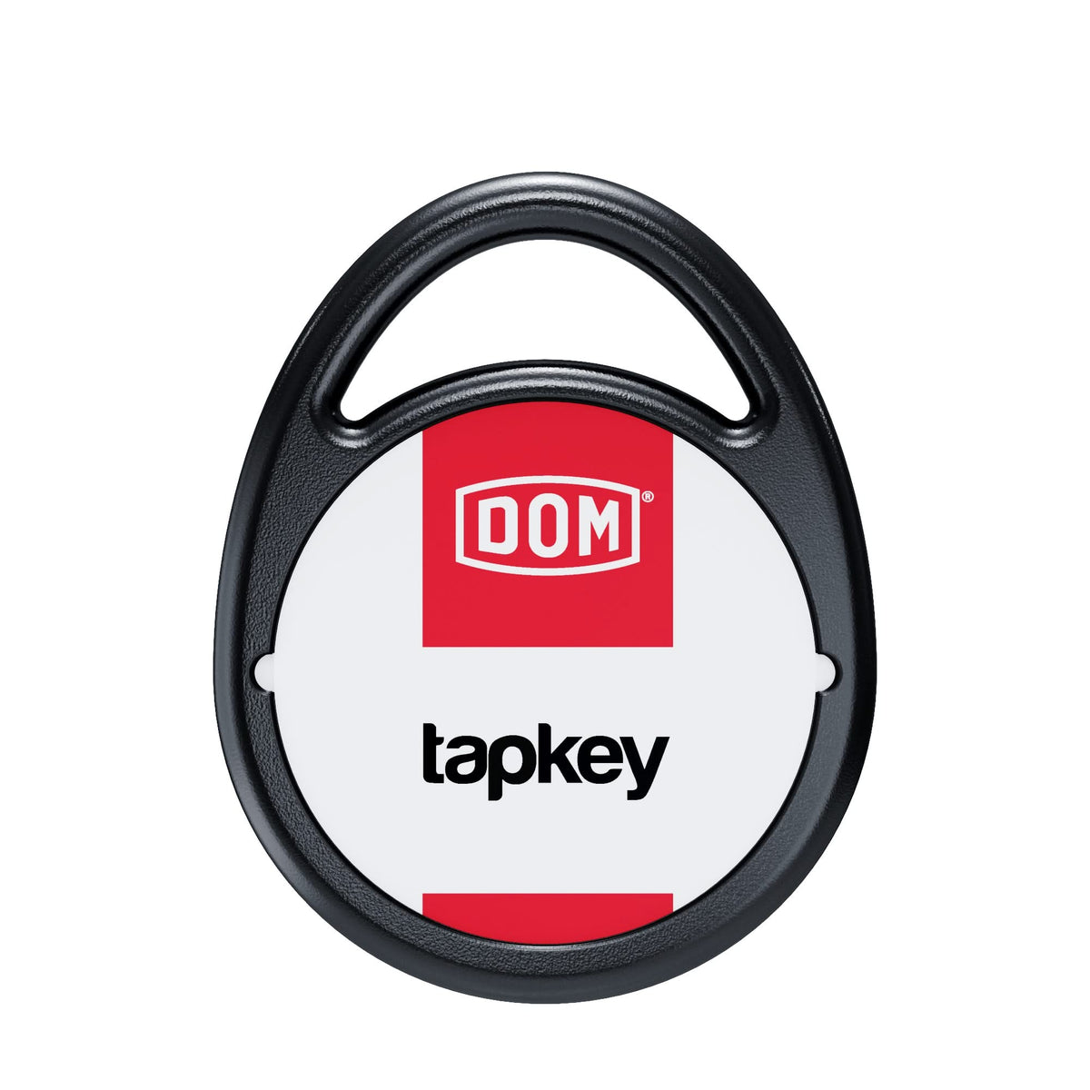 DOM Tapkey Pro sleuteltag zwart NFC – schuin vooraanzicht
