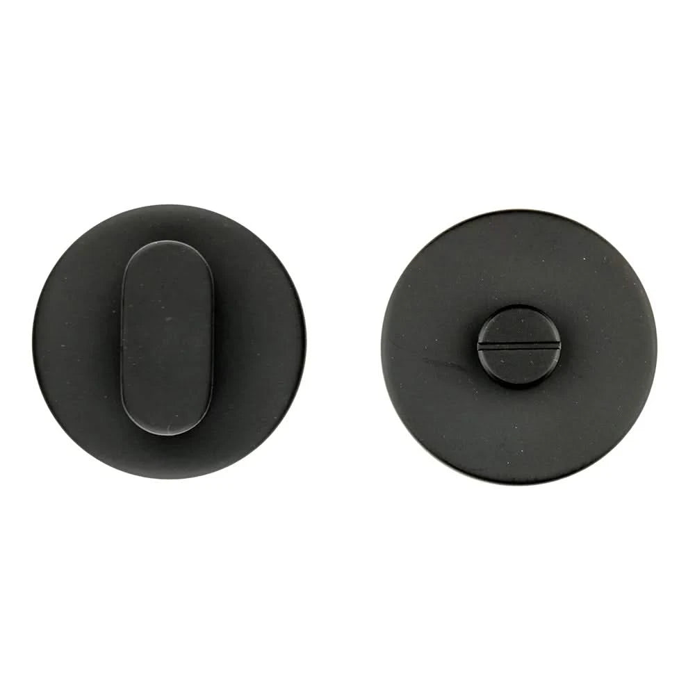 HDD Pro wc-garnituur rond Shape Class 3 mat zwart zonder indicatie vooraanzicht