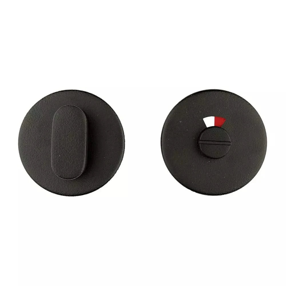 HDD Pro WC-garnituur rond zwart mat structuur UV vooraanzicht