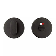 HDD Pro WC-garnituur rond zwart mat structuur UV vooraanzicht