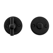 HDD Pro WC-garnituur Rond 48 mm Petana Zwart Structuur – vooraanzicht