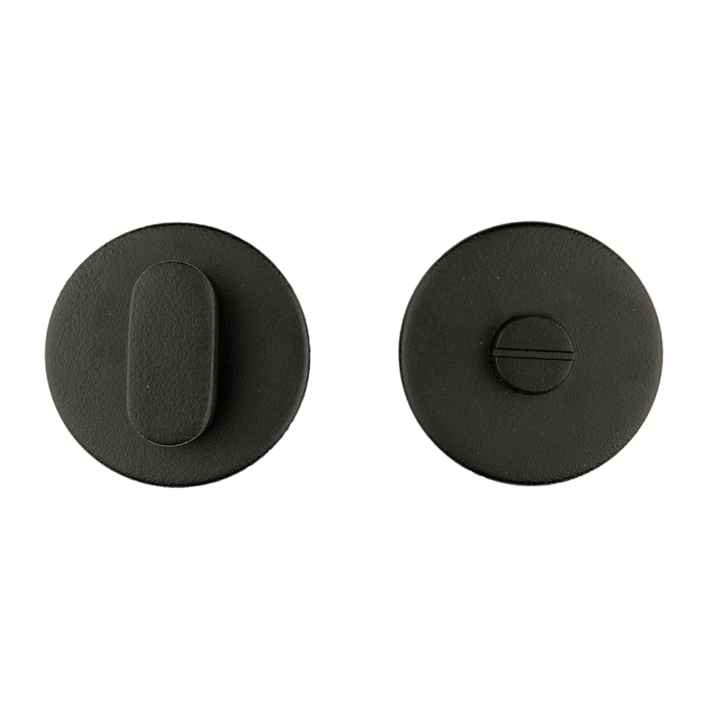 HDD Pro wc-garnituur rond Shape Class 3 mat zwart structuur UV zonder indicatie vooraanzicht