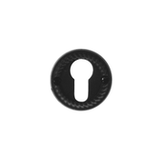 HDD Pro cilinderrozet Nikita zwart, vooraanzicht