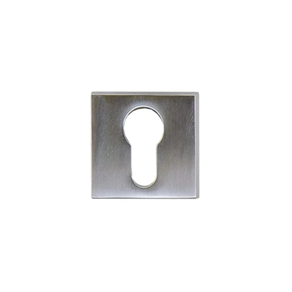 HDD Pro cilinderrozet Square 48 mm inox look vooraanzicht