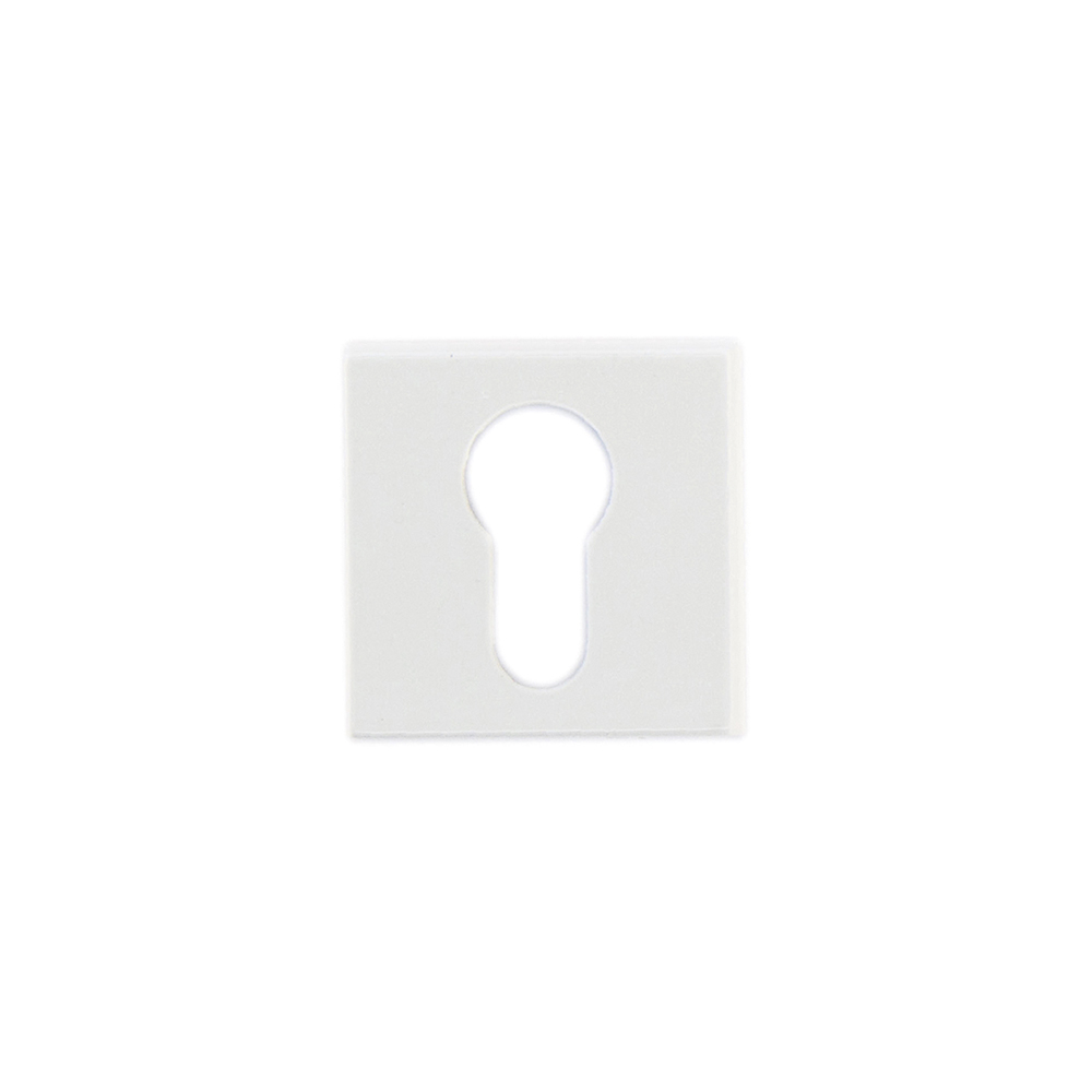 HDD Pro cilinderrozet Square 48 mm wit vooraanzicht