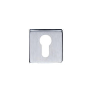 HDD Pro cilinderrozet Square 50 mm Mani cromsat vooraanzicht