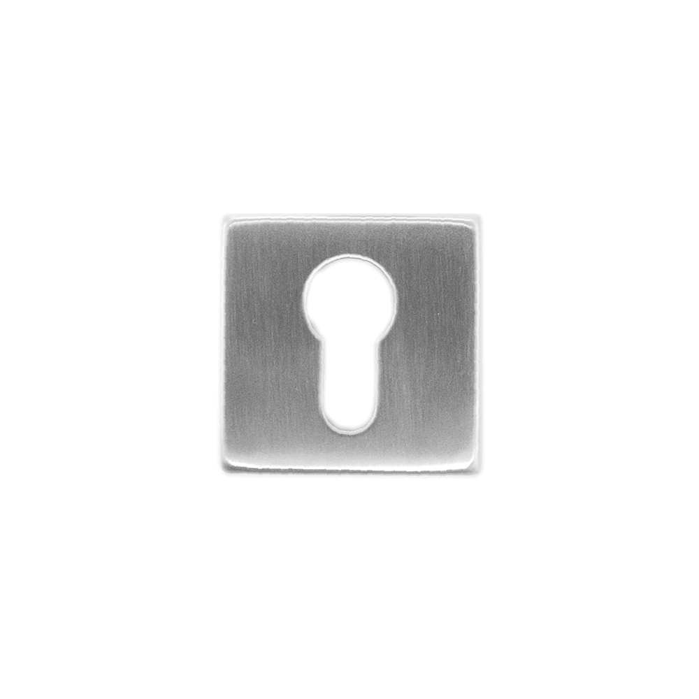 HDD Pro cilinderrozet Inox Plus (geborsteld rvs) vooraanzicht