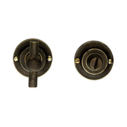 HDD Pro WC-garnituur rond Classic Petra old brass Ø 43 mm – vooraanzicht