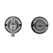 HDD Pro WC-garnituur rond Classic Petra old silver Ø 43 mm – vooraanzicht