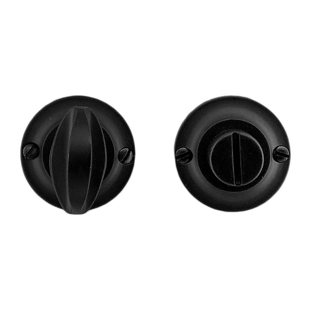 HDD Pro WC-garnituur rond Classic zwart Ø 43 mm – vooraanzicht