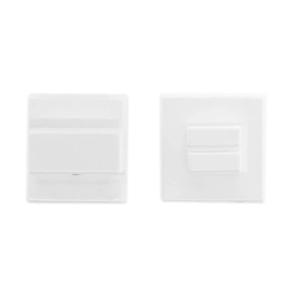 HDD Pro WC-garnituur Square 35 mm Wit Structuur – vooraanzicht