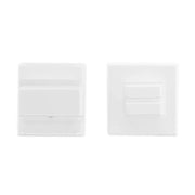HDD Pro WC-garnituur Square 35 mm Wit Structuur – vooraanzicht