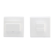 HDD Pro WC-garnituur Square 48 mm Wit – vooraanzicht
