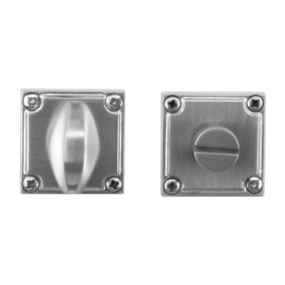 HDD Pro WC-garnituur Square Retro 44 mm inox look – vooraanzicht