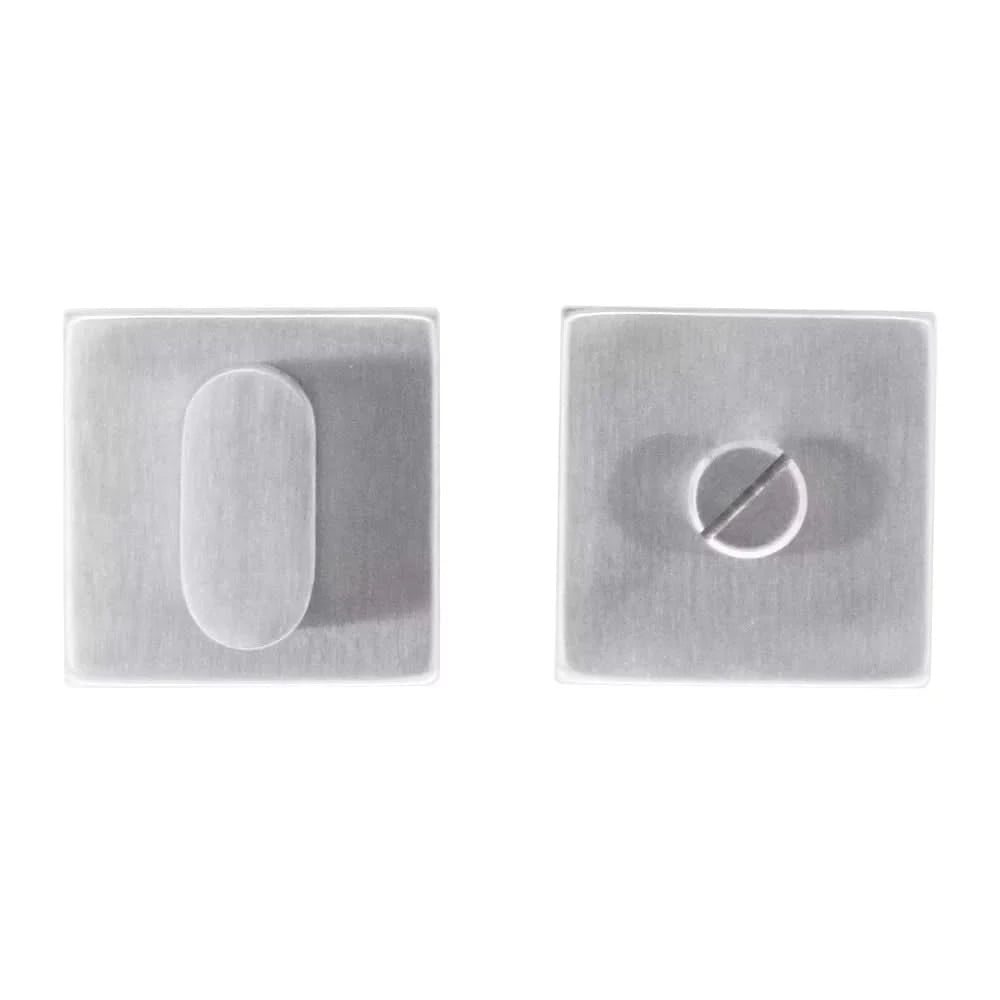 HDD Pro WC-garnituur Square Shape inox geborsteld, tige 120 mm (zonder rood/wit) – vooraanzicht